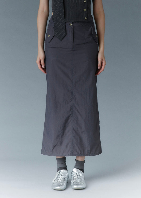 Cargo maxi skirt