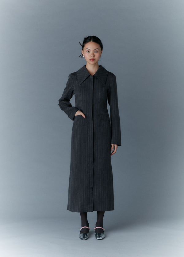 Pinstripe coat